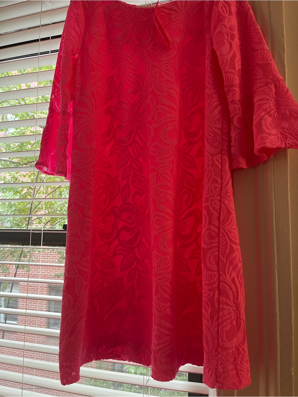 Lilly Pulitzer Hot Pink Lace Shift Tunic